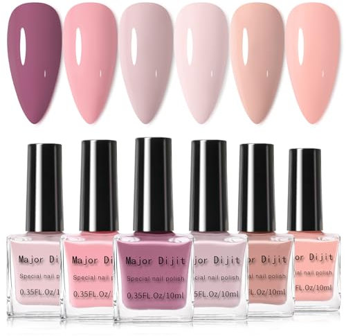 Major Dijit Quick Dry 6 Farben Nagellack Set Sommer Nail Polish für Nagelkunst Regular Nagellack