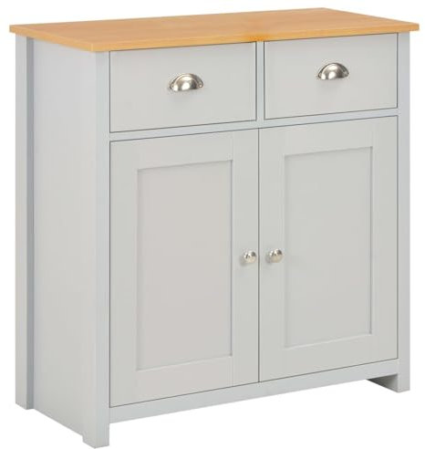 Xichuzi Sideboard Grau Sideboard Grau 79 x 35 x 81 cm, Kommode Schlafzimmer, Kommoden & Sideboards, Wohnzimmerschrank, Flur Kommode, Zimmer Möbel - 283742