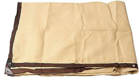 TOPINCN Sun Shade Sail Rectangle 3x4m/118.1x157.5in, Thickened Block Canopy Shade Cloth, Sunshade Fabric Awning with Reinforced Edges for Garden, Anti Aging, for Patio Lawn Beach, Beige