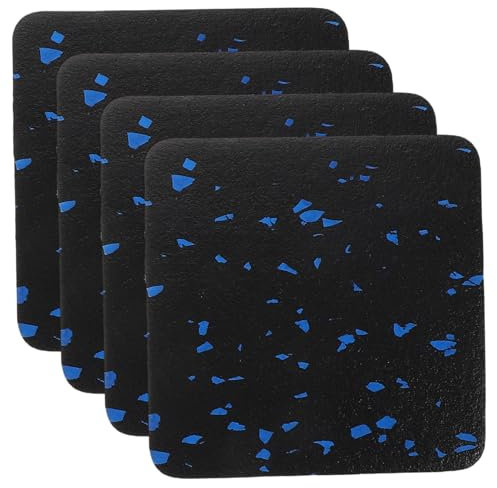 TOYANDONA 4pcs Treadmill Shock Pad Noise Reduction Non Slip Vibration Absorbing Mat for Floor Protection