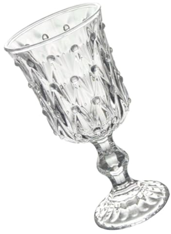 FUNOMOCYA Calice Vino Rosso in Vetro Spesso 300 Ml Bicchiere Da Cocktail Trasparente Design Unico Per Degustazione Accessori Bar Ristorante Casa Hotel
