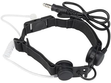 ACEXIER Tactical Neckband Throat Microphone - Noise Cancelling, PTT-Ready Headset for Airsoft, Paintball, Hunting & Sports Radios