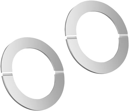 UZYXC 2 Stück Edelstahl Rohrrosetten 100mm, Ofenrohr Rosette 101/150mm Hitzebeständige Kaminrosette, Abdeckrosette Schwarz mit Selbstklebend für Heizungsrohr, Siphonverkleidung ohne Demontage