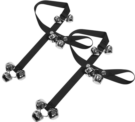 BESTonZON 2 Pezzi Campanelli per Addestramento e Gatti con Regolabile Campanello Porta per Animali Domestici Suono Forte per Training Vasino Adatto Tutte Porte