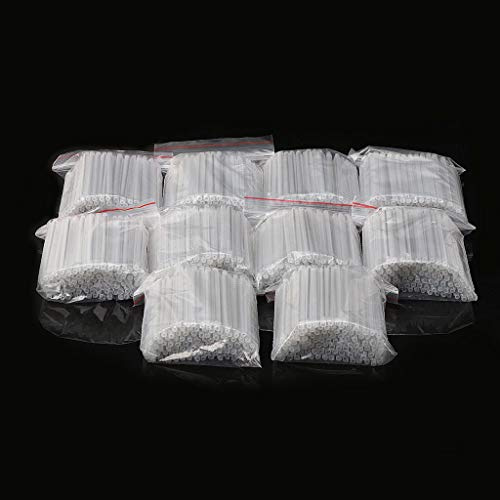 Lot de 1000 connecteurs thermorétractables en fibre de verre vierge 60 mm - En fibre de verre vierge - Gaines thermorétractables - Kit de manchons de soudage thermorétractables - Barres électriques