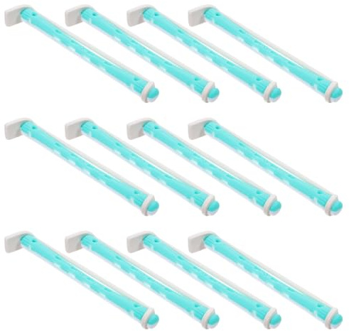 Toyvian Kit De 12 Bigoudis Pour Permanente Cheveux Longs Et Courts, Outils De Coiffage Réutilisables Résistants La Déformation, Pour Boucles Naturelles, Femmes Et Adolescentes, Coiffure à