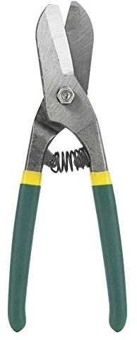 Sheet Metal Shears, Germany Type Manual Steel Tin Snips Metal Shears Sheet Metal Cutting Scissors Cutter for Cutting Aluminum, Sheet Metal, Leather, Card Board and Plastic(8 inch)