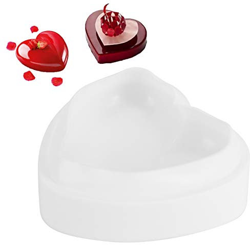 Stampo per torta in silicone 3D a forma di cuore Stampo antiaderente per cottura al cioccolato Utensili Stampo per sapone fatto a mano fai da te per teglie da cucina per biscotti