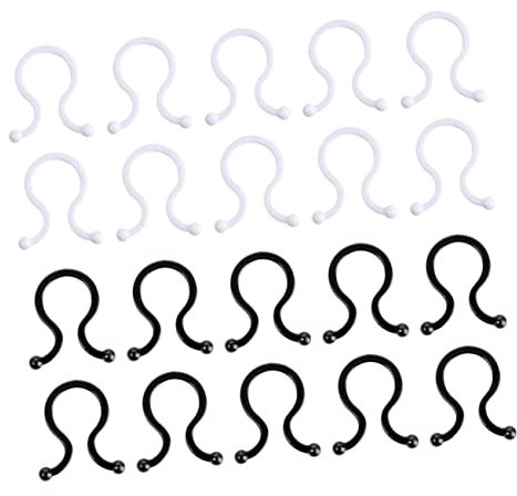 ULDIGI 40 Stück Kabelwickler Kabelclips Großformat Schwarz Weiß Kabel Organizer Kabelmanagement Für Büro Zuhause Usb Ladekabel Stromkabel