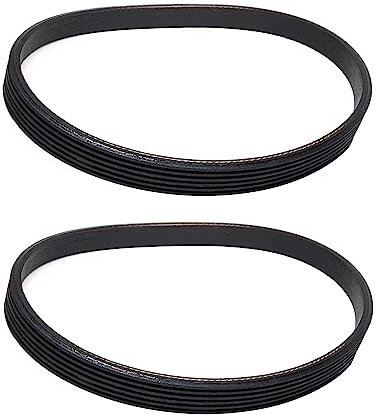 Sankuai 2 x V-belts 490j6 for Qualcast lawnmowers, drive belt 6pj490, V-ribbed belt for lawnmowers