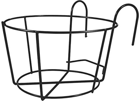 Happyyami 2 Stück Hängeregal Blumentopfhalterung Aus Eisen Rund 30cm Schwarz Platzsparende Pflanzenaufhängung Wand Blumenständer Für Balkon Garten Wohnzimmer