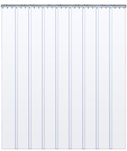 Tenda a Striscia,1.5mm Tenda elastica industriale Strisce di PVC,Trasparente | larghezza:0.75-3m/2.5-9.8ft,lunghezza:1.5-3m/4.9-9.8ft Tenda Industriale,per Congelatore/Celle Frigo/Macellerie-0.75×2 m