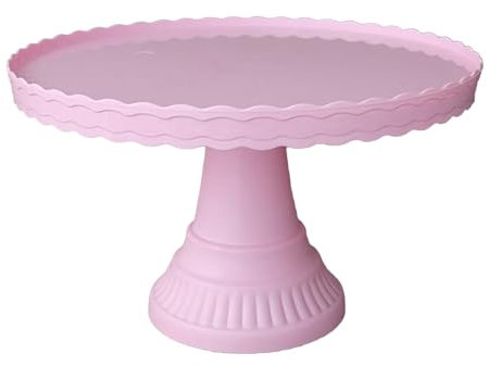 Porceosy Alzata da dessert, facile da pulire, pratico alzata per torte, rosa