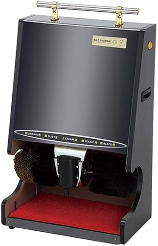Cireuse Chaussure Électrique, Machine à polir les chaussures à induction automatique en acier inoxydable, nettoyeur de chaussures électrique avec double brosse combinée for le hall de l'hôtel, le bure
