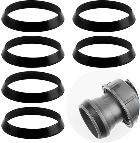 6 PCS 40mm Rubber Washers, Rubber Seal,Waste Pipe Silicone Sealing Gasket, Sink Pipe Fittings, for 40mm Waste Pipe, for 1 1/2 Inch Odour Trap Siphon Sink Kitchen Home Garden.