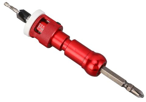 Juego de Brocas Avellanadoras, Broca Avellanadora con Punta de Carburo de 82 Grados, Vástago Hexagonal de Liberación Rápida con Tope de Profundidad Ajustable para Taladrar