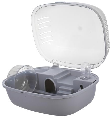 EXHUMKY Kunststoff-hamsterkäfig Tragbar Für Kleine Haustiere Innenbereich Geeignet Als Transportbox Für Hamster Ratten Und Meerschweinchen Robustes Abs-Material Für Sichere Umgebung