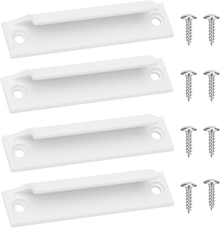 APOMOONS 4 maniglie per porta del balcone, per esterni, con viti, in lega di alluminio, per porte e terrazze, per porte scorrevoli e cassetti