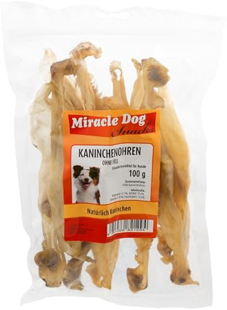 Miracle Dog Kaninchenohren ohne Fell 20 x100g