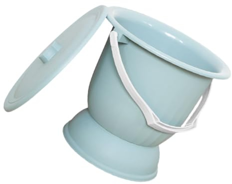 WRITWAA Orinal Portátil Tapa de 4.5l de Pp, Estable y Fácil de Mover, Escupidera Tapa Adecuado para Acampar y Uso en Adultos