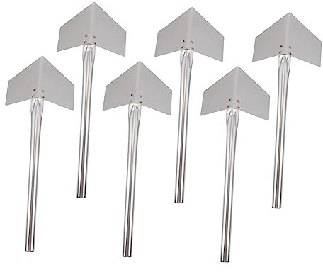 Homoyoyo 6pezzi Cazzuola Angolare in Acciaio Inossidabile Utensile Ergonomico Per Cartongesso Utensile Per Intonaco Coniche Da Giardino