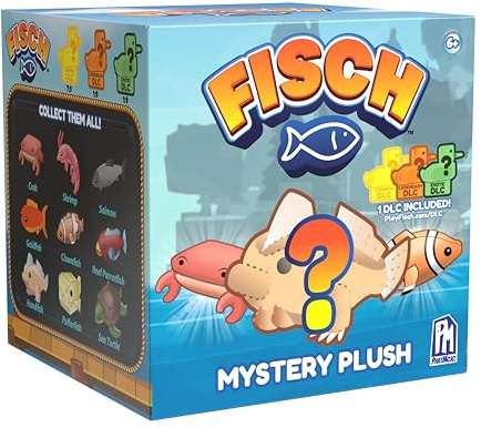 Fisch - Peluche Coleccionable Sorpresa de 10 cm | Muñeco Suave Inspirado en el Videojuego Viral | Plush Mystery para Niños, Fans y Coleccionistas