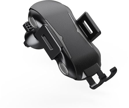Rynplex For Universal Car Mobile Phone Stand Air Outlet Clamp Qi Wireless Charger Mounting Suction Cup Holder Car Charger(Air vent clip)