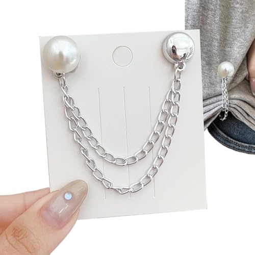 Mbiyhgta Pinces Magnétiques pour Vêtements Femme - Pinces Magnétiques Sans Épingle Métalliques pour Habits - Accessoire Mode Décoratif en Pince à Linge pour Femmes Filles Adolescentes Quotidien Voyage