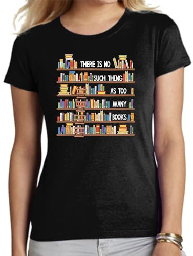 the Fan Tee Camiseta de Adulto de Mujer Hobby Lectura Moda para Amantes de los Libros, La Literatura, Autor, Historia, Lenguajes. 002 M