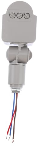 DIKACA Lampada da Parete Esterna LED con Sensore Movimento Pir Infrarosso Rilevamento Fino per Faro di Sicurezza e Illuminazione Proiettore