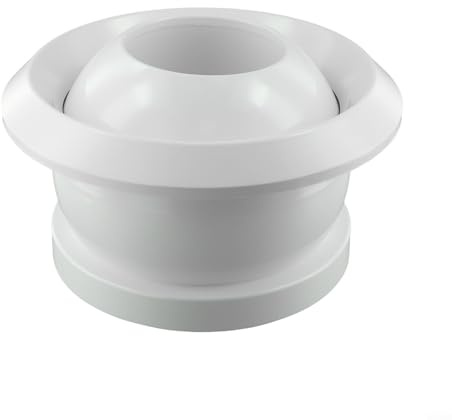 Sfiato rotondo in ABS per aria condizionata con ugello rotante a 360 gradi e apertura regolabile per un flusso d'aria interno efficiente e riduzione del rumore (250)