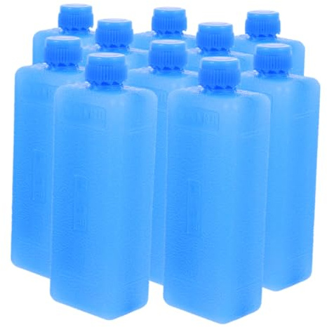 Housoutil 10pcs Portable Ice Packs for Air Cooler, Reusable Pe Cooler Pack Portable Convenience and Easy to Use Design, for Home and Outdoor Use in Summer