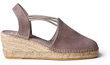 Women's suede espadrille - TREMP - Taupe, 38 EU