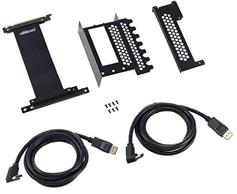 CableMod Soporte Vertical PCI-e (Negro, 2 DisplayPort)