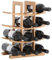 Gräfenstayn® 30551 cremagliera del vino PORTO - impilabile in legno di bambù per 12 bottiglie di vino - Dimensioni 30x16x42 cm (LxWxH) gabbie per bottiglie di vino caso del vino