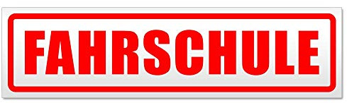 Kiwistar Fahrschule Magnetschild Schild magnetisch - 20cm Rot - Magnetfolie für Auto PKW Kfz
