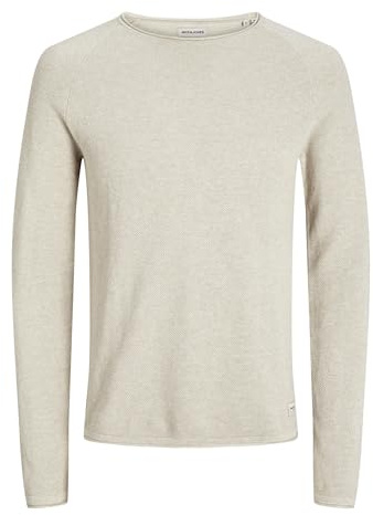 Jack & Jones Jjehill Knit Crew Neck Noos Felpa Uomo (Pacco da 1)