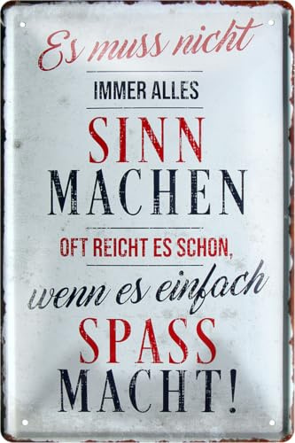 schilderkreis24 – Inspirierende Sprüche für Alltag, Motivation und Lebensweisheit – Wanddeko & Geschenkideen 20x30cm (Es muss nicht immer alles Sinn machen)