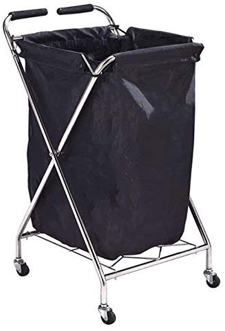 SGSG Serving Trolley Storage Trolley Wäschewagen mit Armlehnen Rädern Hochleistungs-Wäschewagen Laden 50 kg bewegliche Handwagen