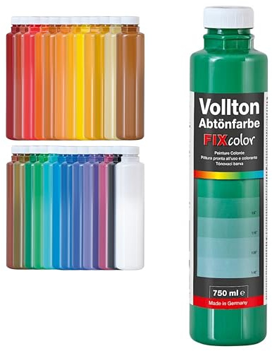 Decotric Decolor Bunte Abtönfarbe Laubgrün - 750 ml I Dispersionsfarbe für dekorative Anstriche und wasserbasierten Materialien I Hohe Farbkraft & Ergiebigkeit