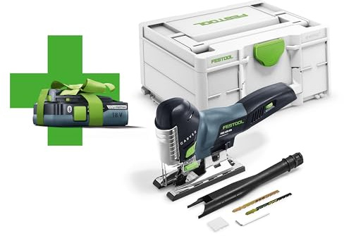 Festool Akku-Pendelstichsäge PSC 420 EB-Basic-4,0 CARVEX (mit Akkupack, Sägeblätter, Splitterschutz), im Systainer