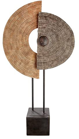 GILDE Deko Figur Skulptur - Dekoration stehend Kunstharz - Deko Wohnzimmer Geschenk Geburtstagsgeschenk für Frauen Männer - Mehrfarbig Höhe 71 cm