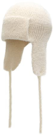 ZLYC Damen Winter Fliegermütze Trappermütze Strickmütze Beanie Warme Ski Mütze
