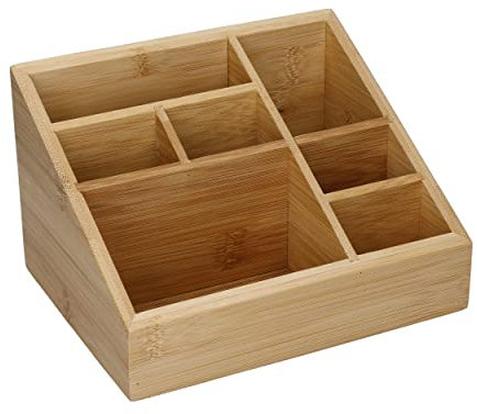 Copco COPHSEORGBAM Organizador de bambú para el hogar, Caja de exposición, Madera, Marrón