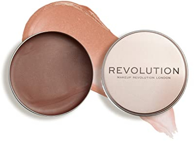 Makeup Revolution London, Balm Glow, Bálsamo Multiuso para Labios y Mejillas, Cobertura Modulable, Acabado Satinado, Natural Nude, 32g