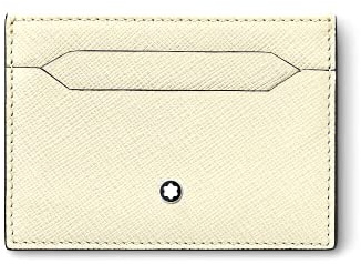 Montblanc Sartorial 5cc Kartenetui aus Leder in der Farbe Elfenbein, Maße: 11cm x 7,5cm x 0,5cm, 130838