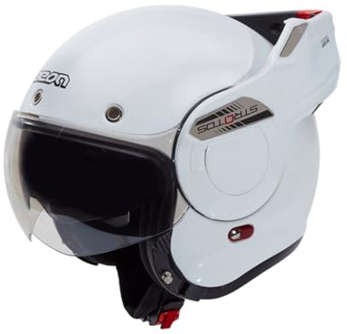 BEON Stratos Motorradhelm - Systemhelm Klapphelme mit Visier und Sonnenblende - Rollerhelm Sonnenblende - Motorrad Helm Damen & Herren - Integralhelm 180° Klappbar - Anti-Kratz-Visier - XXL