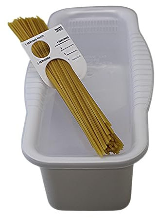 Microwave Pasta Cooker with Built-In Portion Tool, BPA-Free Microwave Pasta Maker for Spaghetti, Ramen & Vegetables, Dishwasher Safe