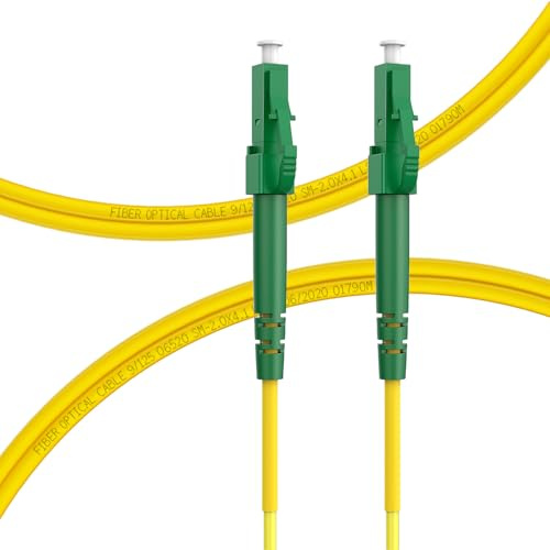 FLYPROFiber Glasfaserkabel LC APC zu LC APC, Single Mode LWL Patchkabel 5M