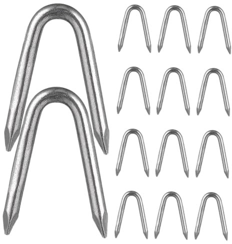 MUSISALY 100 Stück Robuste U-pfähle Aus Metall Einfache Befestigung Gartenzaunnägel Für Den Außenbereich